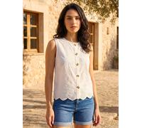 Roman Roman Broderie Button Blouse pâle FR 46 (EU 44)