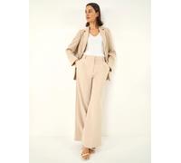 Roman Roman Brown Pleat Front Wide Leg Trousers