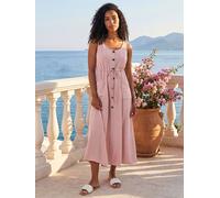 roman Roman Buttoned Tie Waist Midi Dress Rose FR 46 (EU 44)
