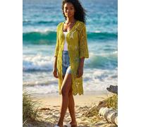 roman Roman Crochet Longline Knit Cardigan vert S (FR 38-40)