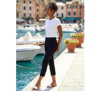 roman Roman Cropped Stretch Capri Trousers Noir FR 42 (EU 40)