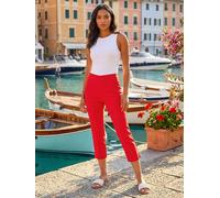 roman Roman Cropped Stretch Capri Trousers rouge FR 48 (EU 46)