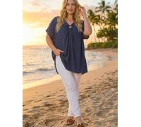 roman Roman Curve Ring Front Oversized Top bleu FR 48 (EU 46)