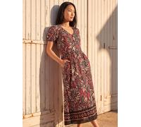 Roman Roman Floral Border Print Dress orange FR 44 (EU 42)