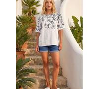 roman Roman Floral Mono Print Top pâle FR 46 (EU 44)