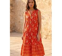 Roman Roman Floral Print Contrast Swing Dress orange FR 42 (EU 40)