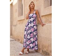 Roman Roman Floral Print Strappy Maxi Dress bleu FR 44 (EU 42)