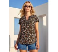 Roman Roman Floral Puff Print Collared Top Rose FR 48 (EU 46)