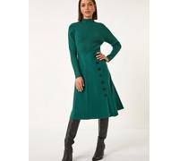 Roman Roman Green Button Detail Knitted Dress Green 38