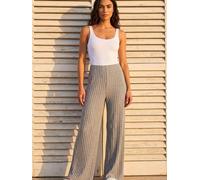 Roman Roman Grey Pleated Wide Leg Stretch Trousers