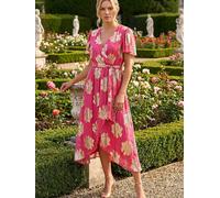 roman Roman Jacquard Midi Wrap Dress Rose FR 42 (EU 40)