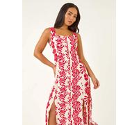 roman Roman Petite Button Front Midi Dress rouge FR 46 (EU 44)