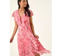 Roman Roman Petite Frill Front Dress Rose FR 48 (EU 46)