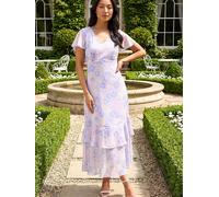 roman Roman Petite Frill Hem Dress violet FR 48 (EU 46)
