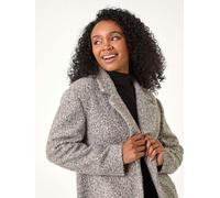 roman Roman Petite Textured Boucle Coat Gris FR 44 (EU 42)
