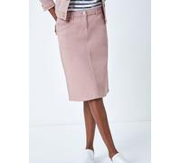 Roman Roman Pink A-Line Knee Length Denim Skirt Pink EU 42 (UK 14)