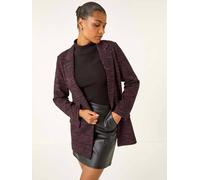 Roman Roman Pink Boucle Jersey Blazer
