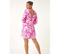 Roman Roman Pink Floral Print Smock Dress Pink EU 42 (UK 14)