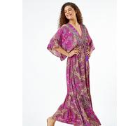 Roman Roman Pink Paisley Print Boho Maxi Dress Pink EU 42 (UK 14)