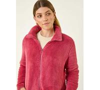 Roman Roman Pink Soft Sherpa Fleece Jacket