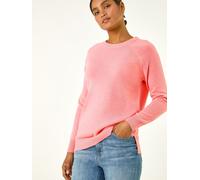 Roman Roman Plain Soft Crew Neck Jumper Rose FR 46 (EU 44)