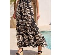 Roman Roman Print Tiered Maxi Skirt Brun FR 48 (EU 46)