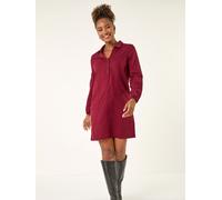 Roman Roman Red Collared Shift Shirt Dress Red EU 46 (UK 18)
