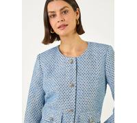 Roman Roman Single Breasted Boucle Jacket bleu FR 46 (EU 44)