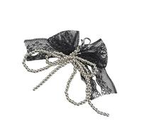 Romance Dentelle et Perles Rembourrées Porte-clés Élégant Pendentif Charm Pendentif pour Fête Mariage Fournitures, Type C, As detailed discription