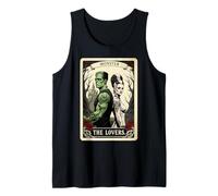 Romance effrayante Frankenstein The Lovers Tarot Mignon Halloween Débardeur