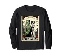 Romance effrayante Frankenstein The Lovers Tarot Mignon Halloween Manche Longue