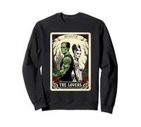 Romance effrayante Frankenstein The Lovers Tarot Mignon Halloween Sweatshirt
