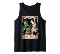 Romance Frankenstein The Lovers Tarot Classique Halloween Vibe Débardeur