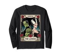 Romance Frankenstein The Lovers Tarot Classique Halloween Vibe Manche Longue