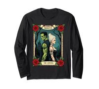 Romance Frankenstein The Lovers Tarot Vintage Halloween Vibe Manche Longue