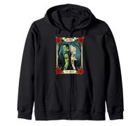 Romance Frankenstein The Lovers Tarot Vintage Halloween Vibe Sweat à Capuche