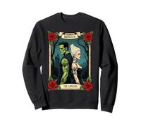 Romance Frankenstein The Lovers Tarot Vintage Halloween Vibe Sweatshirt