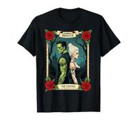 Romance Frankenstein The Lovers Tarot Vintage Halloween Vibe T-Shirt