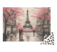 Romance Parisienne 1000 Pièces, Puzzle Impossible pour Adultes, Cadeaux, pour Enfants70x50cm/1000pcs