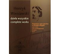 Romance Sans Parole Et Rondo Elegant Cw Op. 9. Violon et Accomp.. Conducteur + Parties