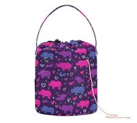 Romance Style Nil Rhino Sac de rangement portable pour aiguilles Bolsas para Crochet