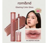 Romand Glasting Color Gloss n°06 DEEPEN MOOR, haute viscosité, finition verre lissante des lèvres, film vitrifié, brillance effet mouillé, gelée effet rosée, hydratation 6H, formule végétalienne, form