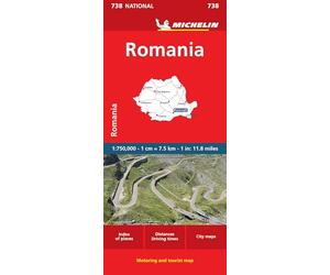 Romania - Michelin National Map 738