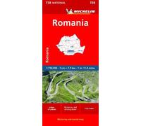 Romania - Michelin National Map 738 by Michelin [Sheet map, folded] NEUF