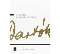Romanian Folk Dances for Violin and Piano: UE8474 by Bartok, Bela (1926) Sheet music