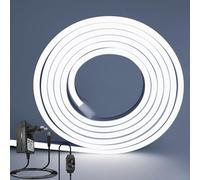 ROMANJOY Bande LED Neon 10M - Blanc Froid Intense 6500K, Silicone IP67, Dimmable - Éclairage Moderne et Dynamique pour Façade, Piscine & Terrasse