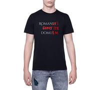 Romans Go Home T-Shirt Homme Manche Courte Noir Men Black Tee