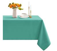 Romanstile - Nappe de table - 100 x 140 cm - Outdoor - Lavable - Turquoise Pétrole - Rectangulaire - Imperméable - Décoration pour anniversaire, fête, jardin, printemps, été, terrasse, mariage, Pâques