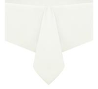 Romanstile Nappe en PVC 100 % imperméable, rectangulaire résistante aux éclaboussures et aux taches, en plastique, facile à nettoyer, pour cuisine, dîner, fêtes, 152 x 30 cm, ivoire