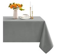 Romanstile Nappe Rectangulaire 100×140 cm, Déperlant et Lavable, Petit Format, Gris, Élégante et Raffinée en Poliéster, Idéale pour Printemps et Extérieur, Jardin, Balcon, Terrasse, Cuisine et Pâques